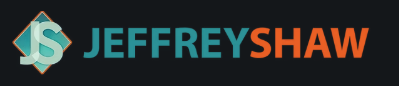 Jeffrey Shaw logo with stylized initials and bold lettering.