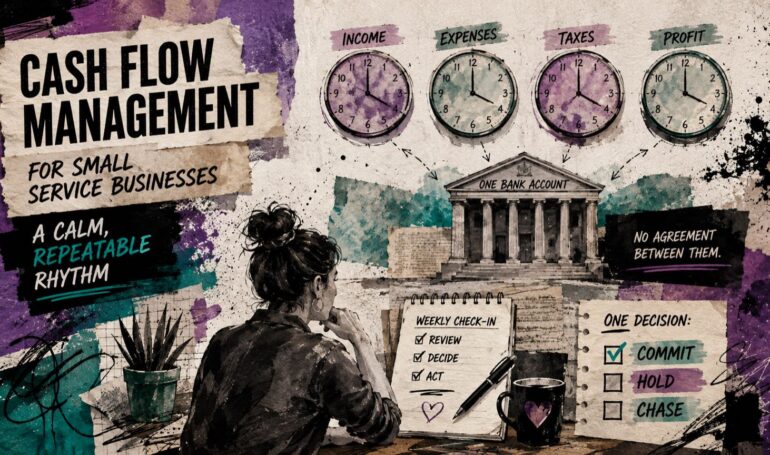 Cash Flow Management for Small Service Businesses: A Calm, Repeatable Rhythm